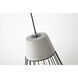 Canada 1 Light 10 inch Grey/Black Single Pendant Lighting Ceiling Light